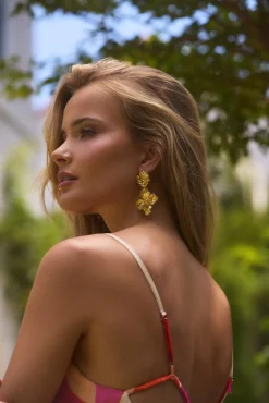 Earrings>Hello Molly 18K Gold plated Calming Feeling Earrings Gold