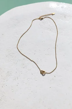 Necklaces>Hello Molly 18k gold plated Caught In Destiny Necklace