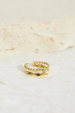 Rings>Hello Molly 18k Gold Plated Dancing Pixies Ring Gold