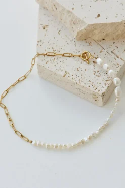 Necklaces>Hello Molly 18k Gold Plated Falling Fast Necklace