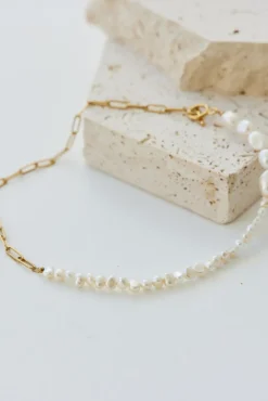 Necklaces>Hello Molly 18k Gold Plated Falling Fast Necklace