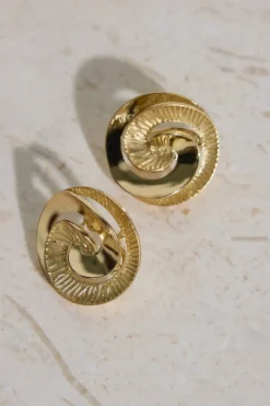 Earrings>Hello Molly 18K Gold Plated Fira Earrings Gold