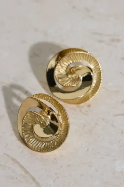 Earrings>Hello Molly 18K Gold Plated Fira Earrings Gold