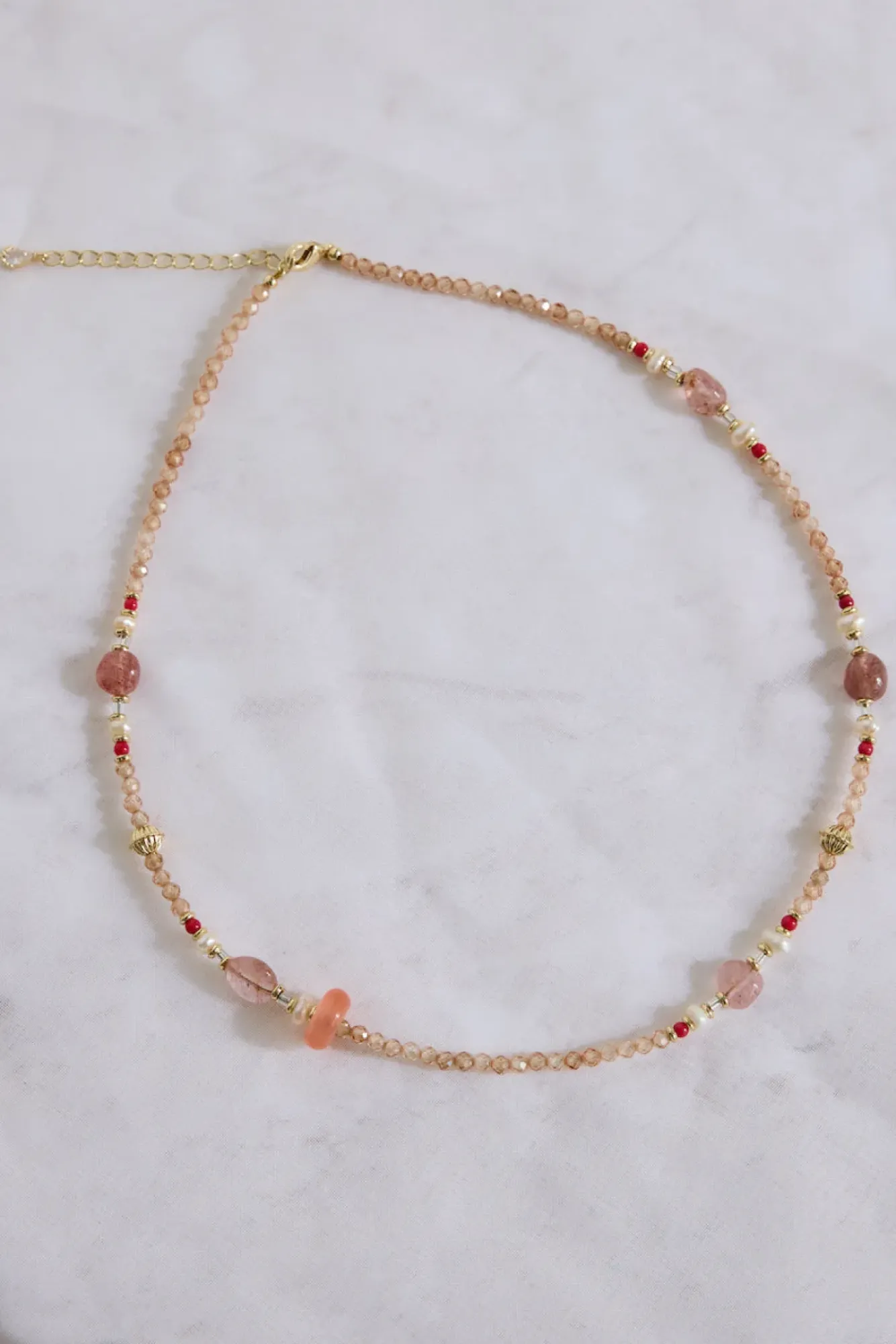 Earrings>Hello Molly 18K Gold plated For The Ride Necklace Gold