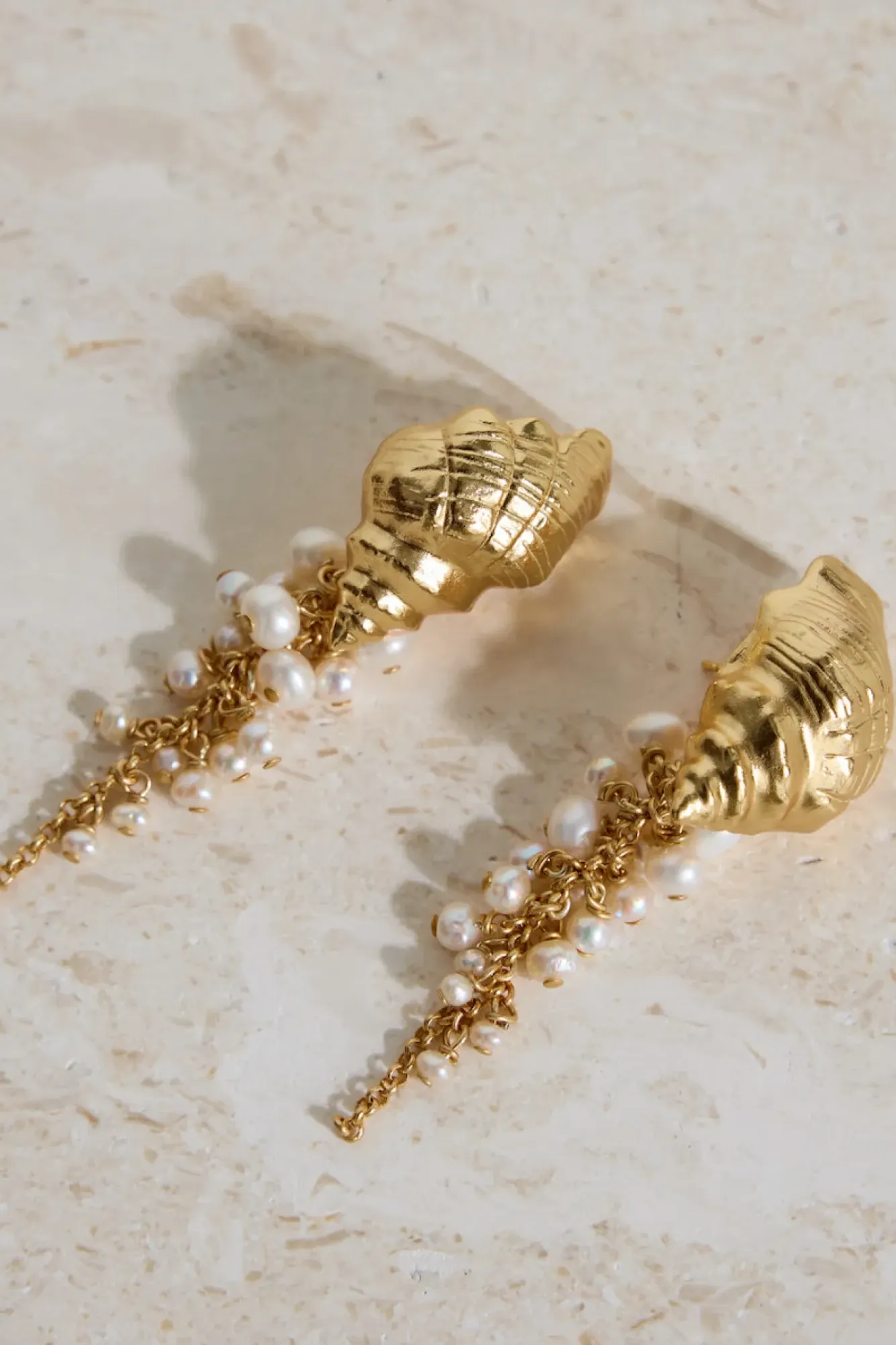 Earrings>Hello Molly 18K Gold Plated Hearing Waves Earrings Gold