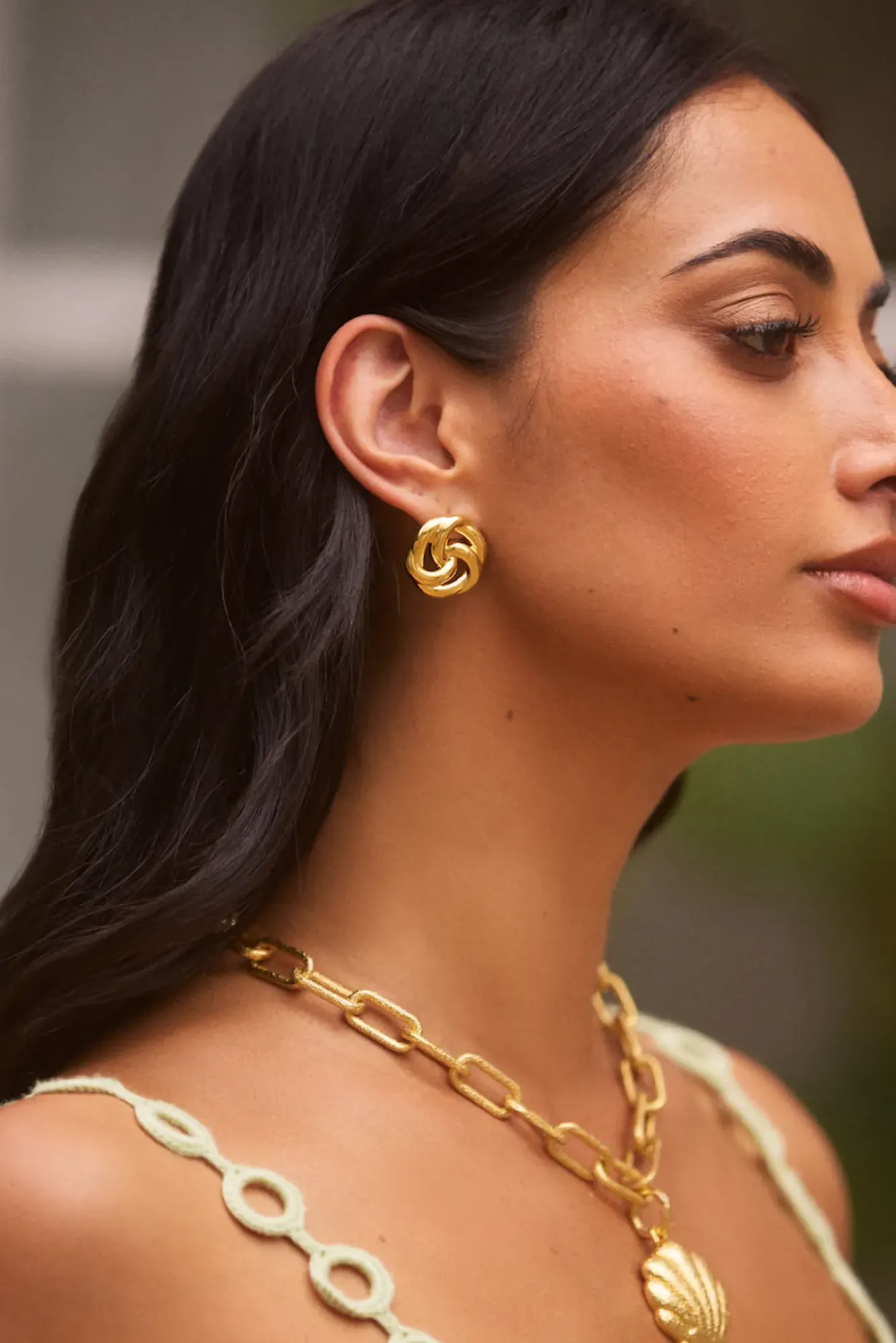 Earrings>Hello Molly 18K Gold plated Holiday Sun Earrings Gold