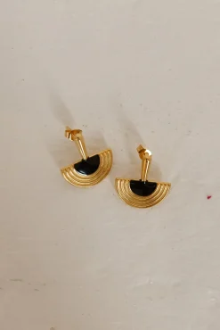 Earrings>Hello Molly 18k Gold Plated Luna Glow Earrings Gold