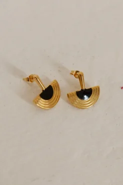 Earrings>Hello Molly 18k Gold Plated Luna Glow Earrings Gold