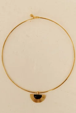 Necklaces>Hello Molly 18k Gold Plated Luna Glow Necklace Gold