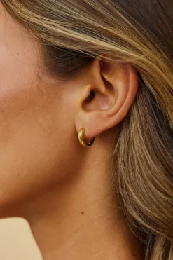 Earrings>Hello Molly 18k Gold Plated Mine Forever Earrings Gold