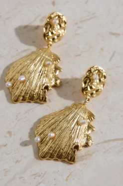Earrings>Hello Molly 18K Gold Plated Pure Heart Earrings Gold