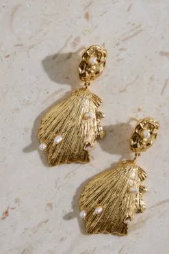 Earrings>Hello Molly 18K Gold Plated Pure Heart Earrings Gold