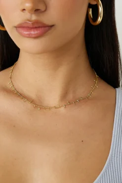 Necklaces>Hello Molly 18K Gold Plated Queen Things Necklace Gold