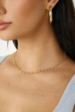 Necklaces>Hello Molly 18K Gold Plated Queen Things Necklace Gold