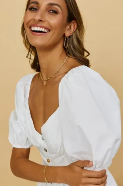 Necklaces>Hello Molly 18k Gold Plated Rendezvous Necklace Gold