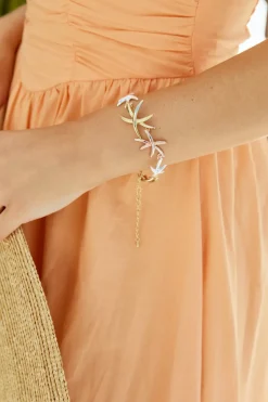 Bracelets>Hello Molly 18K Gold plated Saltwater Bracelet Gold