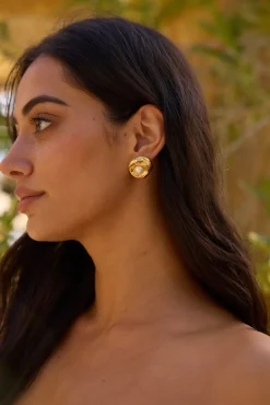 Earrings>Hello Molly 18K Gold Plated Sea Bound Earrings Gold