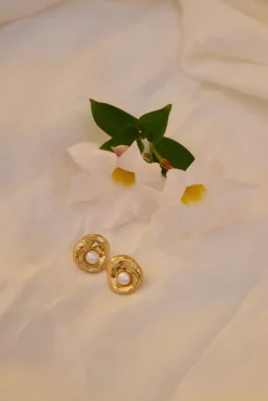 Earrings>Hello Molly 18K Gold Plated Sea Bound Earrings Gold
