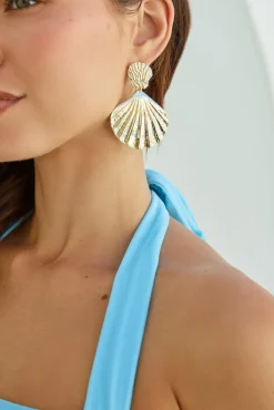 Earrings>Hello Molly 18K Gold Plated Sea Shine Earrings