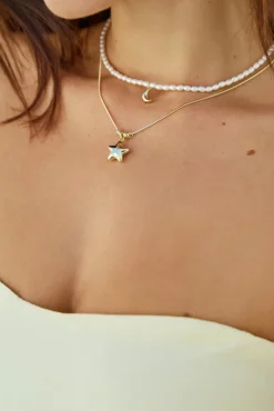 Necklaces>Hello Molly 18k Gold Plated Set On You Necklaces Gold