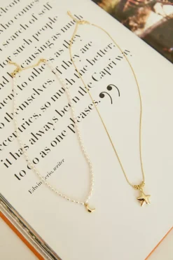 Necklaces>Hello Molly 18k Gold Plated Set On You Necklaces Gold