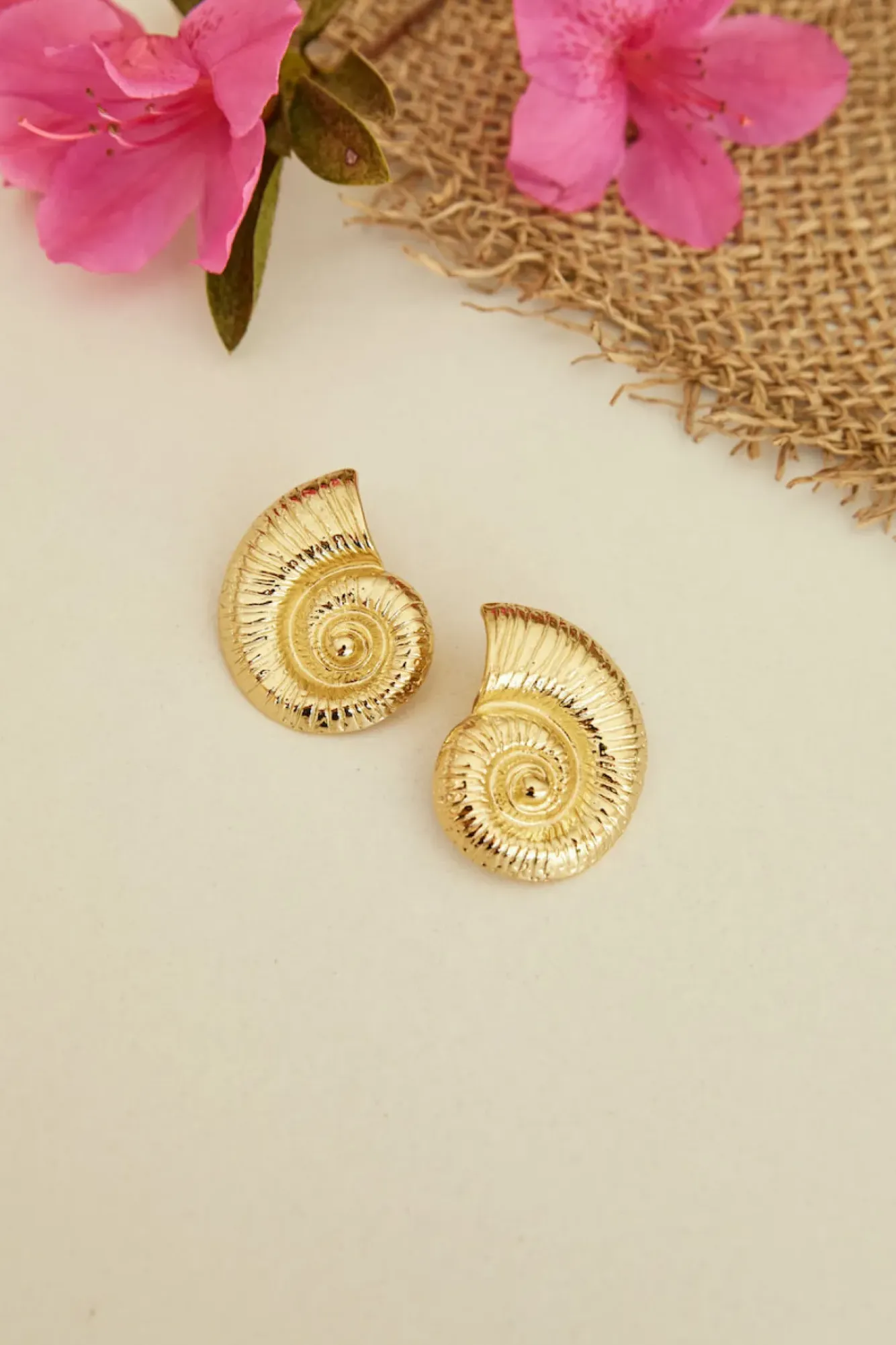 Earrings>Hello Molly 18k Gold Plated Shells Of The Sea Earrings