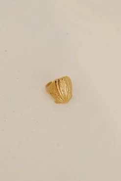Rings>Hello Molly 18K Gold Plated Shimmering Treasure Ring Gold