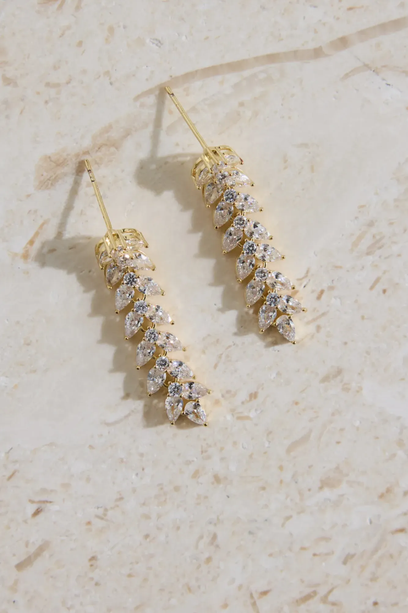 Earrings>Hello Molly 18K Gold Plated Shimmer Spark Earrings Gold