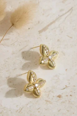 Earrings>Hello Molly 18K Gold Plated Shine Bright Earrings Gold