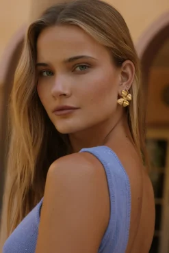 Earrings>Hello Molly 18k Gold Plated Spread Your Wings Earrings Gold