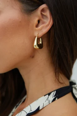 Earrings>Hello Molly 18K Gold Plated The Classics Earrings Gold