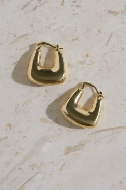 Earrings>Hello Molly 18K Gold Plated The Classics Earrings Gold
