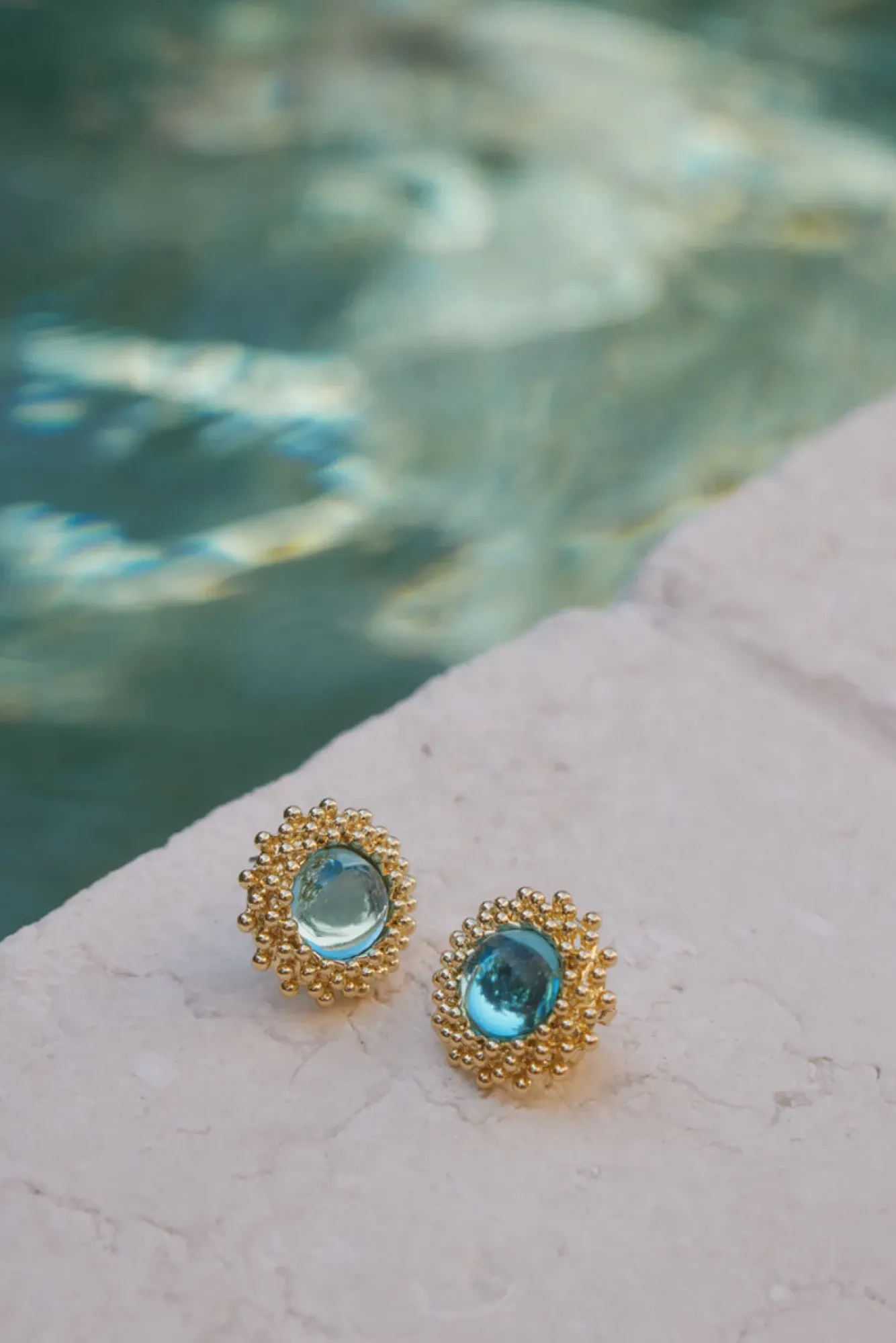 Earrings>Hello Molly 18K Gold Plated Tide Pool Earrings Gold