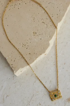 Necklaces>Hello Molly 18k Gold Plated Treasure Box Necklace