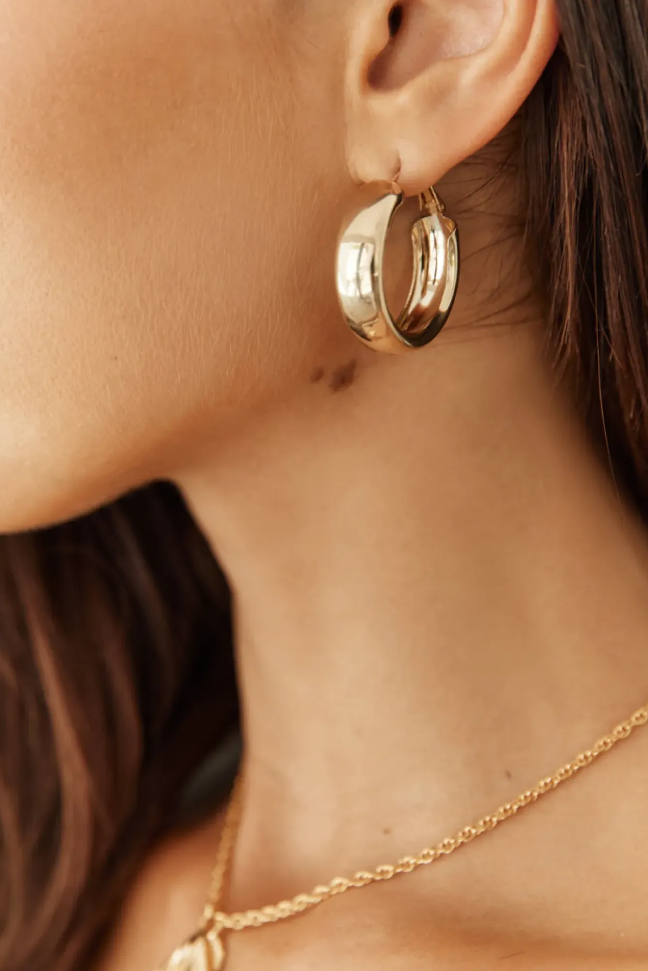 Earrings>Hello Molly 18K Gold Plated True Self Earrings Gold