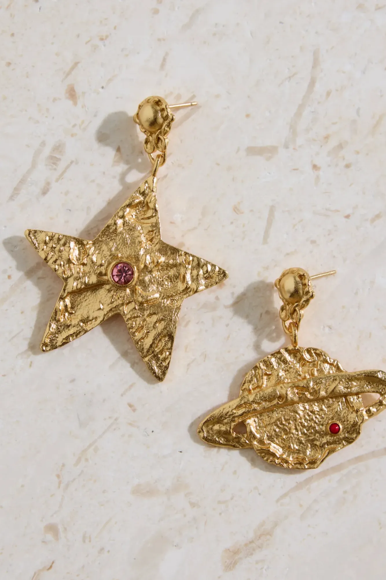 Earrings>Hello Molly 18K Gold Plated Universal Beauty Earrings Gold