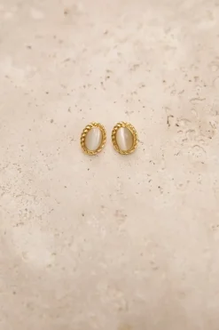 Earrings>Hello Molly 18k Gold Plated Vintage Love Earrings Gold