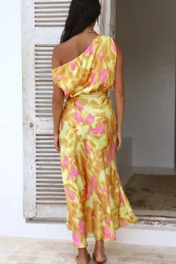 Wedding Guest Dresses|Summer Dresses>Hello Molly Kissing In The Rain Maxi Dress Yellow
