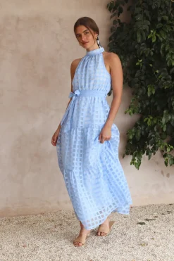 Spring Break Dresses|Bump Friendly>Hello Molly Kiss Me Maxi Dress Blue