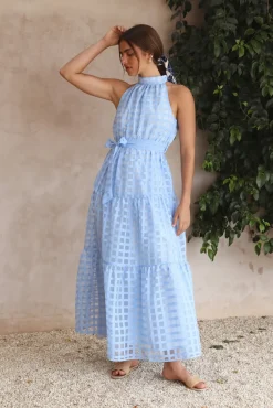 Spring Break Dresses|Bump Friendly>Hello Molly Kiss Me Maxi Dress Blue