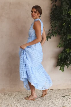 Spring Break Dresses|Bump Friendly>Hello Molly Kiss Me Maxi Dress Blue
