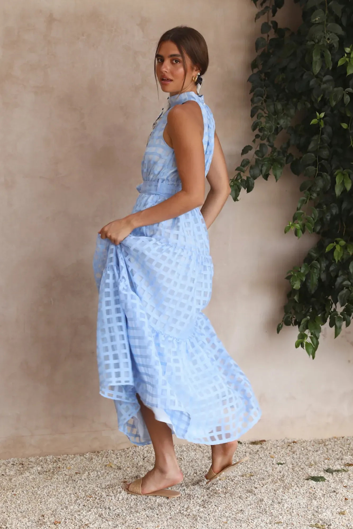Spring Break Dresses|Bump Friendly>Hello Molly Kiss Me Maxi Dress Blue