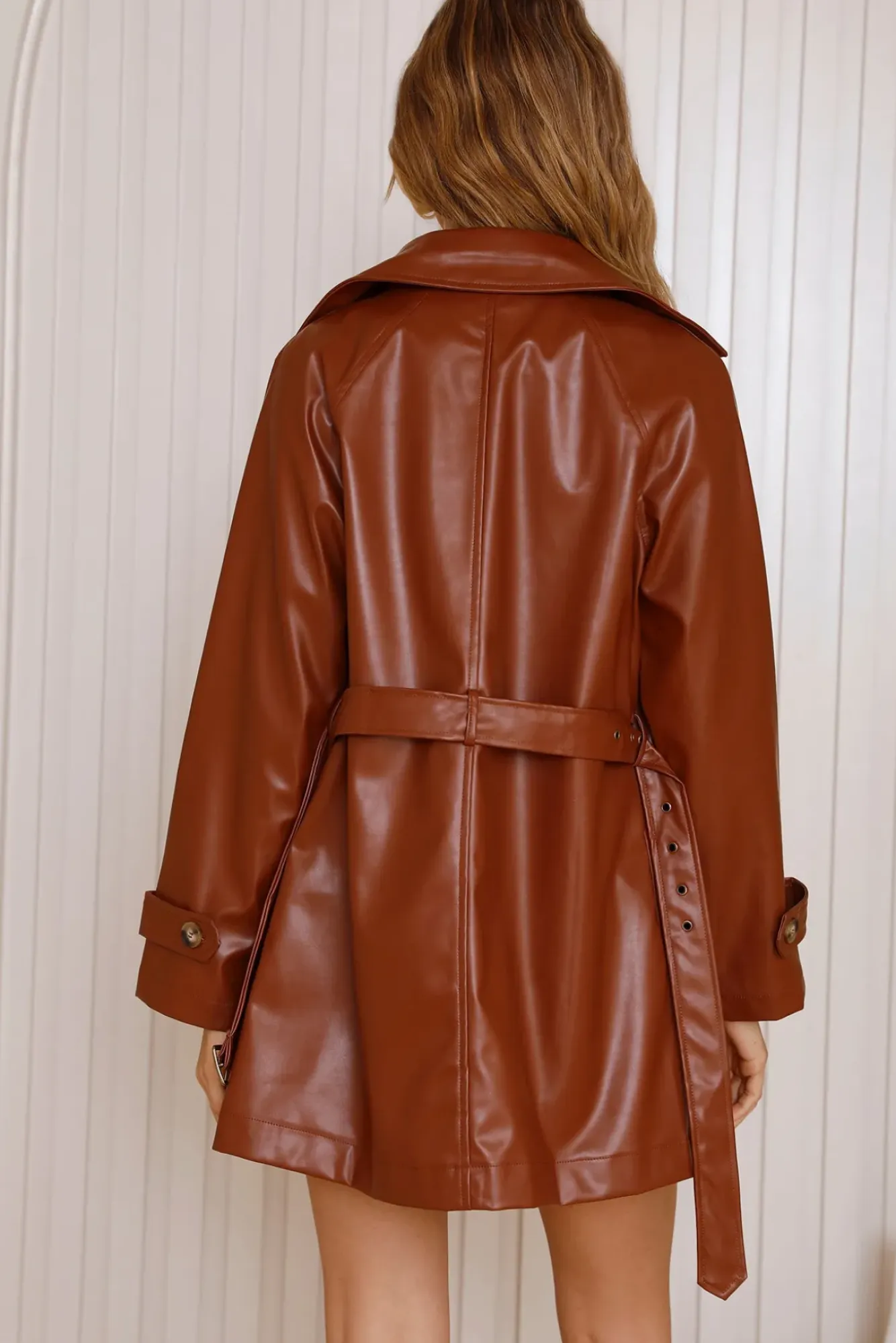 Jackets|Coats>Hello Molly Kiss Of Venus Trench Coat Brown