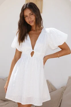 Spring Break Dresses|Brunch Dresses>Hello Molly Kite Flying Dress White