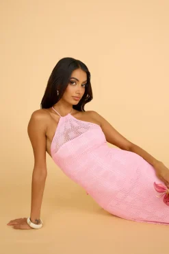 Vacation Dresses|Spring Break Dresses>Hello Molly Kombucha Maxi Dress Pink