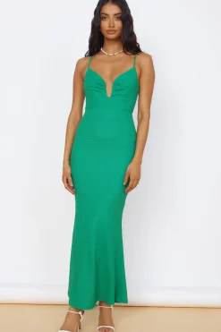 Date Night Dresses|Summer Dresses>Hello Molly La Bella Vita Maxi Dress Green