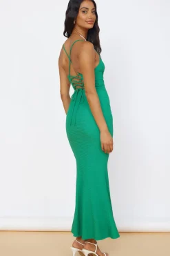 Date Night Dresses|Summer Dresses>Hello Molly La Bella Vita Maxi Dress Green