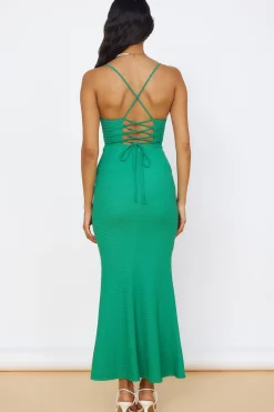Date Night Dresses|Summer Dresses>Hello Molly La Bella Vita Maxi Dress Green
