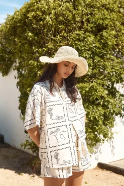 Two-Piece Shorts Set>Hello Molly La Fiesta Set Beige