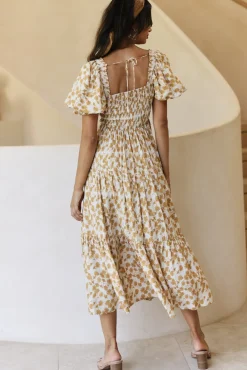 Spring Break Dresses|Bump Friendly>Hello Molly Land And Sky Maxi Dress Yellow